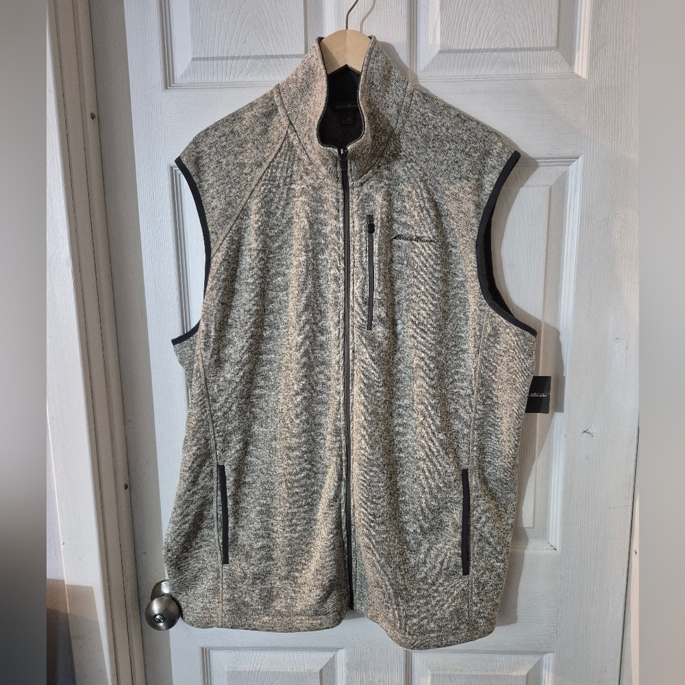 Men's Eddie Bauer Gray Vest NWT Sz 2XL
